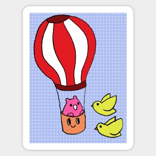 Cute Hot Air Balloon Sticker